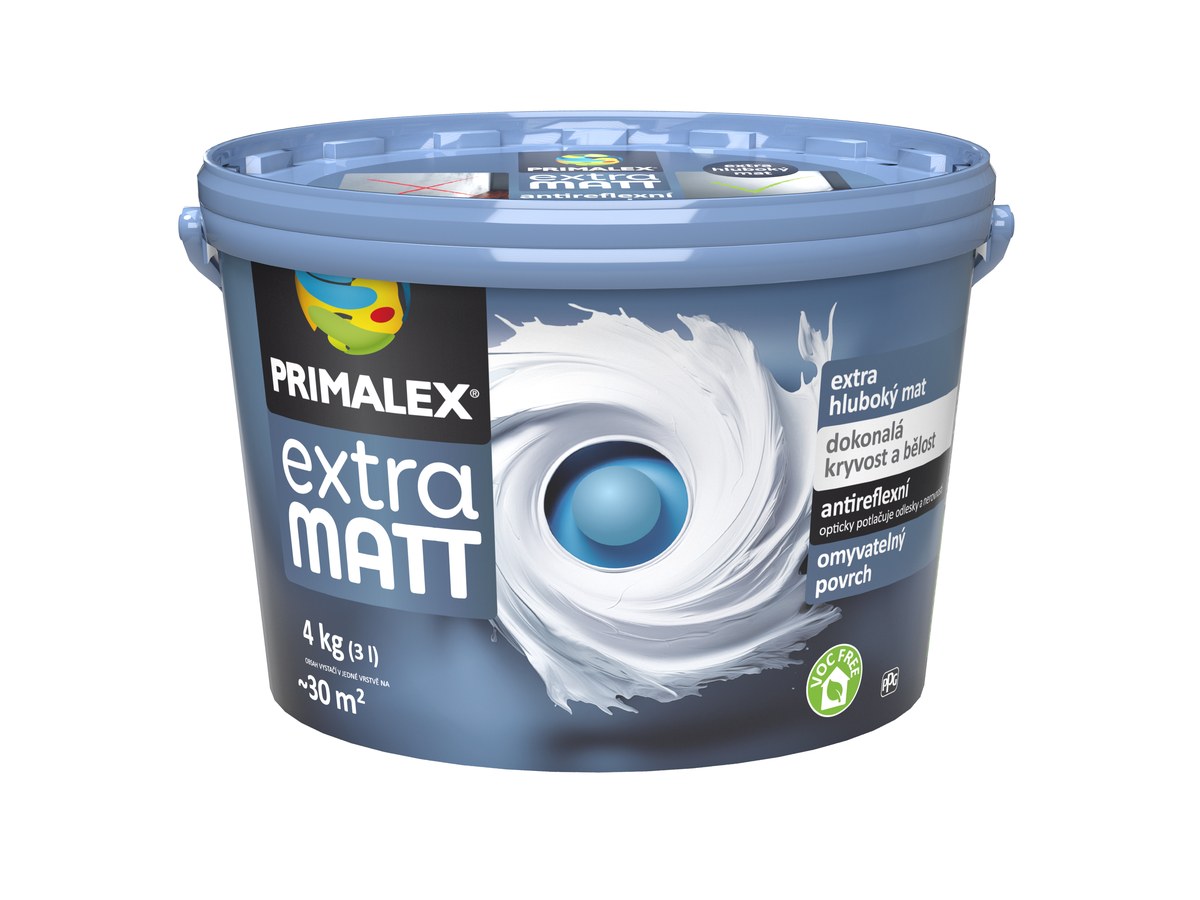 Primalex EXTRA MATT 1 l 4 kg bílá